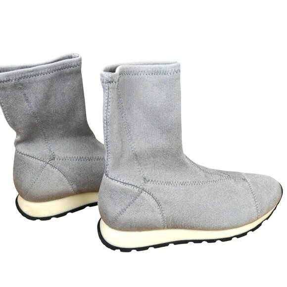 Free People Astral Sneaker Boot Mid-Calf Gray Size 36 Womens Knit Fabric Rubber - Picture 7 of 10